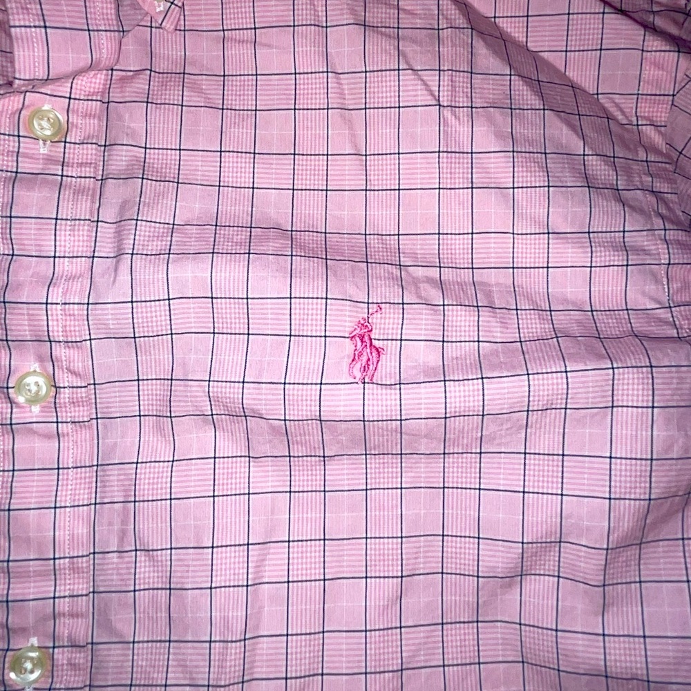 Ralph Lauren Pink Checkered Men's Shirt